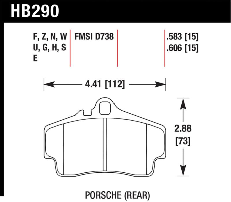 Load image into Gallery viewer, Hawk Performance HB290F.583 HAWK HPS Brake Pad Sets
