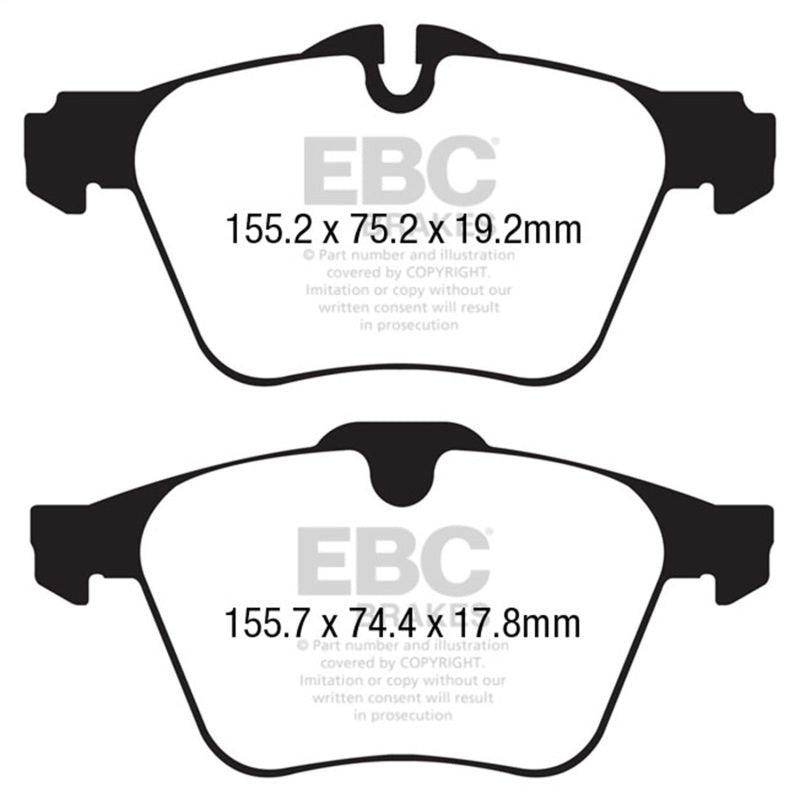 Load image into Gallery viewer, Ebc DP42189R EBC Yellowstuff Brake Pad Sets
