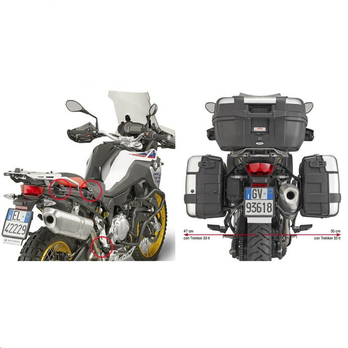 Givi PLR5127 Side Case Mounting Hardware