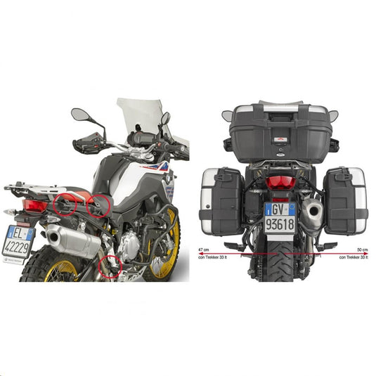 Givi PLR5127 Side Case Mounting Hardware