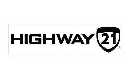 Highway 21 489-9003 Full Logo Sticker - 6in. x 1.42in.