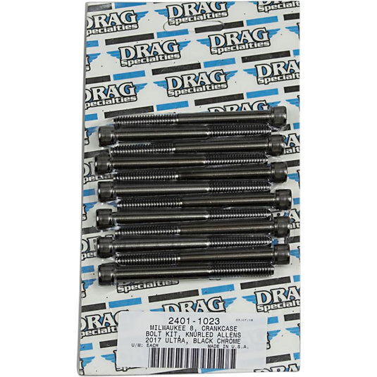 Drag Specialties 2401-1023 Crankcase Bolt Kit - Knurled