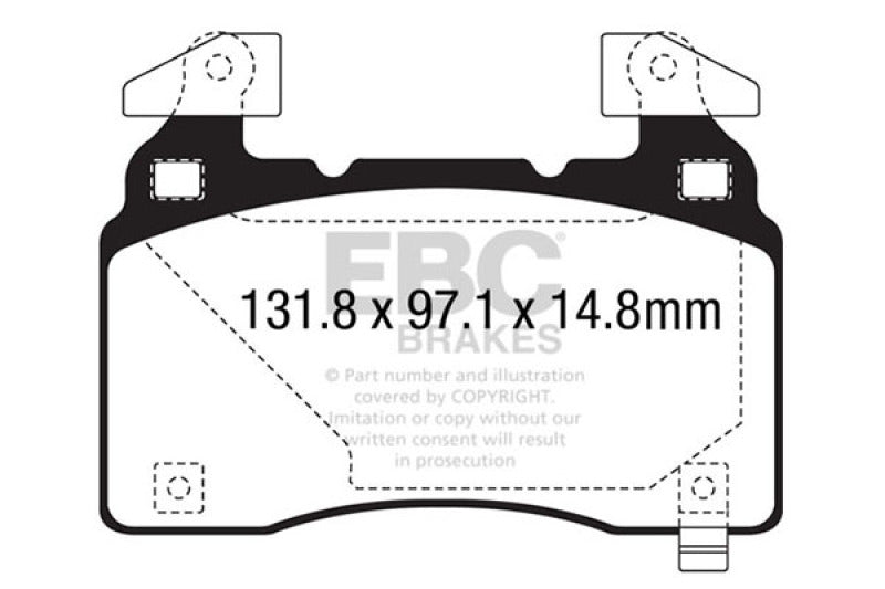 Load image into Gallery viewer, Ebc DP43028R EBC Yellowstuff Brake Pad Sets
