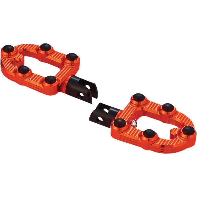 Arlen Ness 07-969 MX Footpegs - Orange Anodized