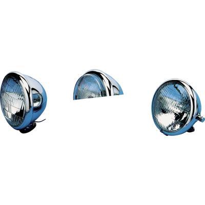 Drag Specialties DS-280036 5 3/4in. Chrome Headlight Assembly - Side-Mount with H-4 Bulb
