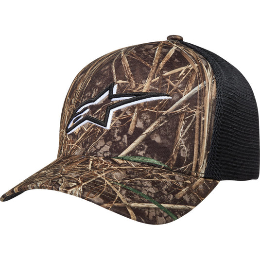 Alpinestars Thicket Realtree Trucker Hat (One Size Fits Most, Camo/Black)