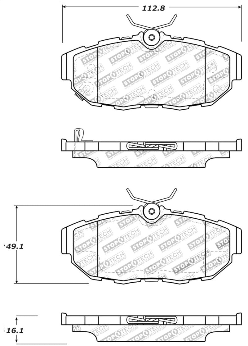 Load image into Gallery viewer, Stoptech 309.14650 ST Sport Brake Pads
