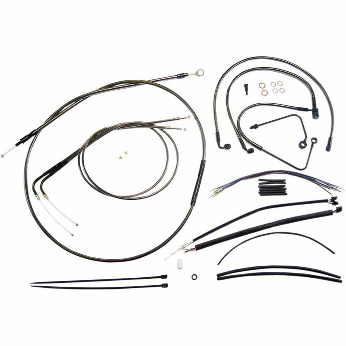 Magnum 487792 Black Pearl Handlebar Installation Kit for 15-17in. Ape