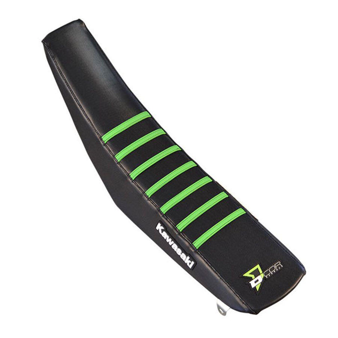 Dcor 30-20-105 Seat Cover - Black Sides - Black Top with Green Ribs