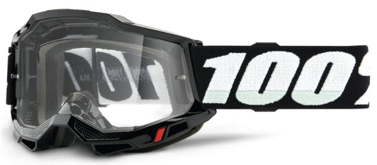 100% Accuri 2 Junior Youth Goggles (One Size Fits Most, Black)