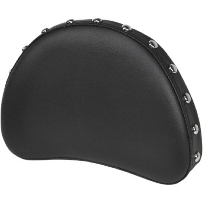 Saddlemen 051301 Half-Moon Sissy Bar Pad for Renegade Style Seat - Chrome Studded - 10in. x 8in.