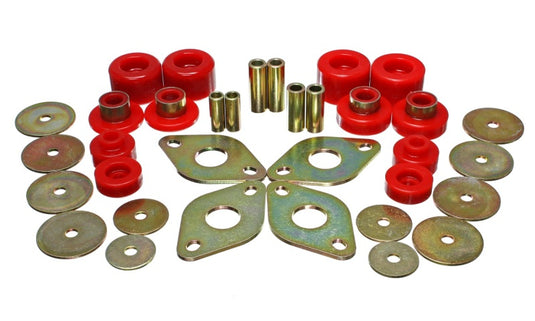 Energy Suspension 8.4107R ES Body Mounts - Red