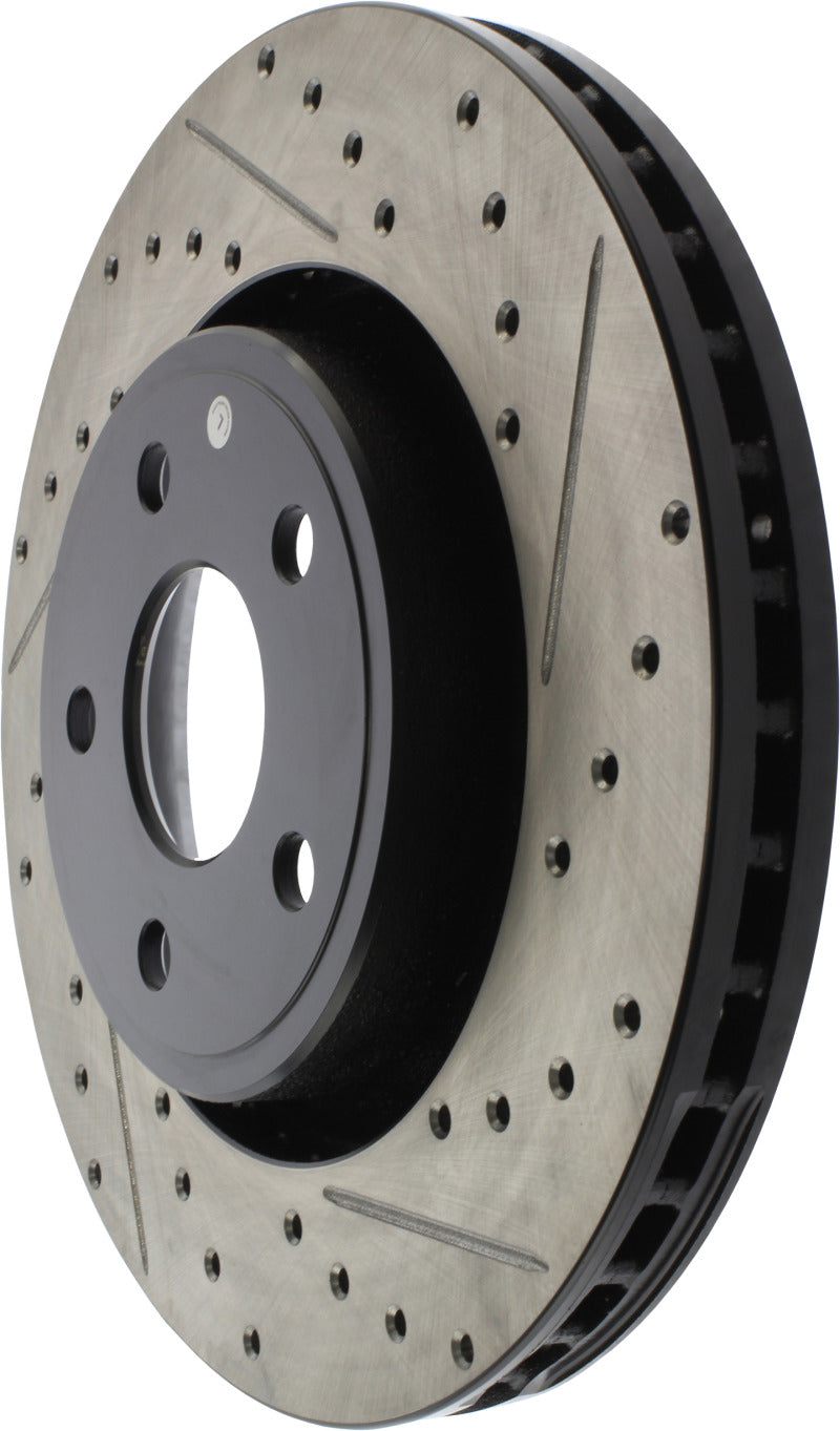 Load image into Gallery viewer, Stoptech 127.58008L ST Slot &amp; Drill Brake Rotors
