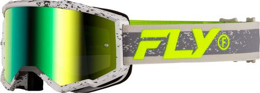 Dark Gray/Hi-Vis / Iridescent Green Mirror Lens