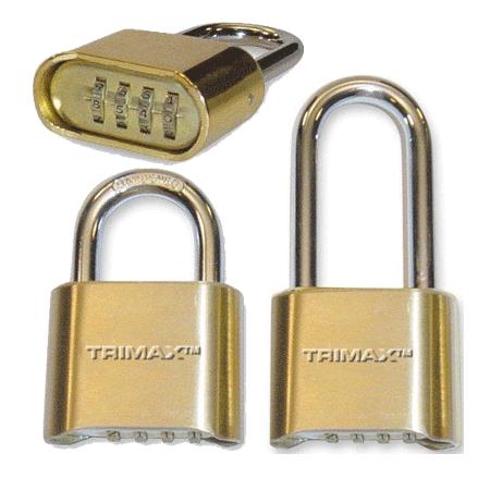 Trimax TPC125 Resettable Combination Padlock - 1.25in. x 5/16in. Diameter Shackle