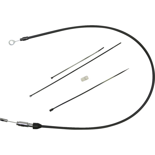Drag Specialties 0652-3065 Quick Connect Braided Upper Clutch Cable - 32in - Black/Black