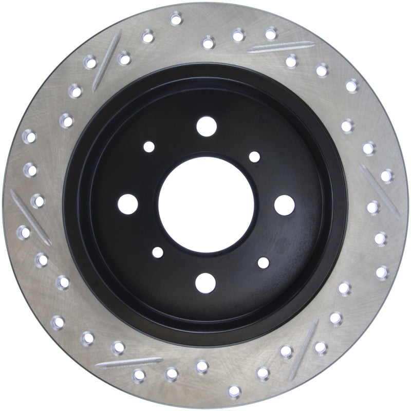 Load image into Gallery viewer, Stoptech 127.40017L ST Slot &amp; Drill Brake Rotors
