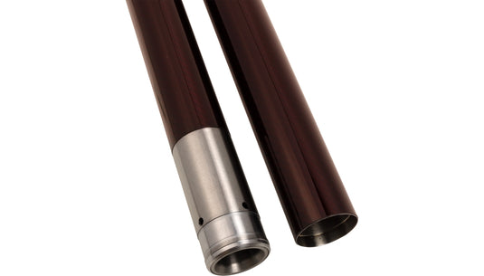 Custom Cycle 716103 49mm Deep Red Carbon Fiber Fork Tubes - 23.875in.