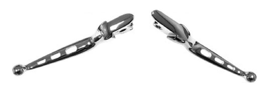 Harddrive 053808 Custom Levers - Tri-Hole - Chrome