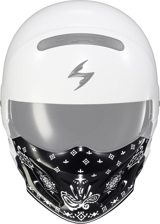 Scorpion Face Mask for Covert Helmets - Bandana Gloss Black