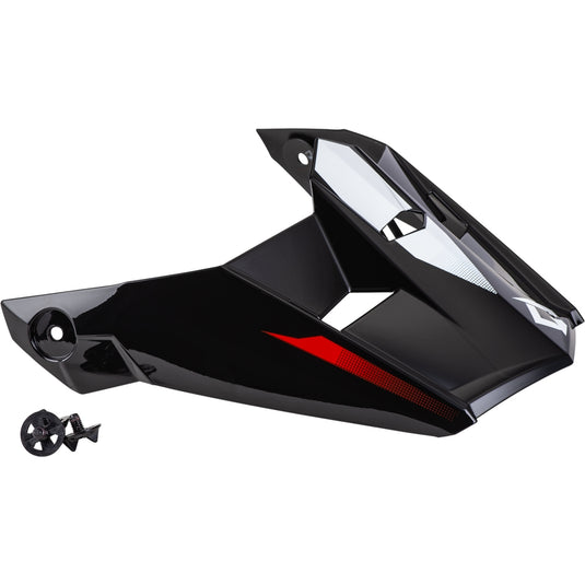 G-Max Visor with Screws for MX-46 Compound Helmets - Red/Black/White - XS-Sm