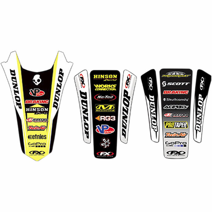 Factory Effex 19-32410 Rear Fender Graphics Kit - Style 16