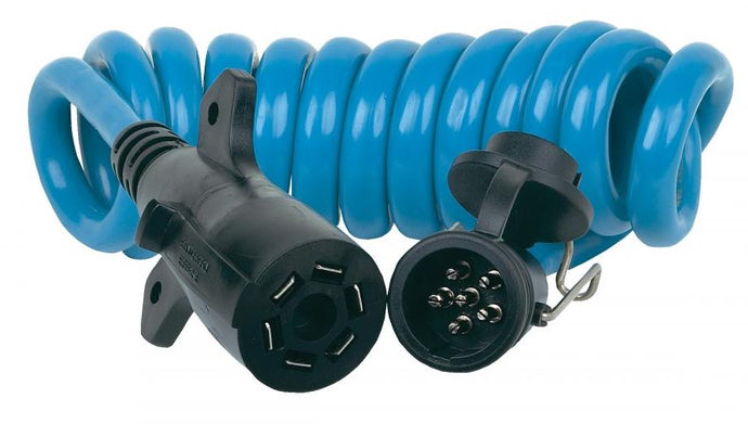 Hopkins Towing Solutions 47083 Flex-Coil 7 RV Blade to 6 Pole Round Adaptor (Center Pin Auxiliary)