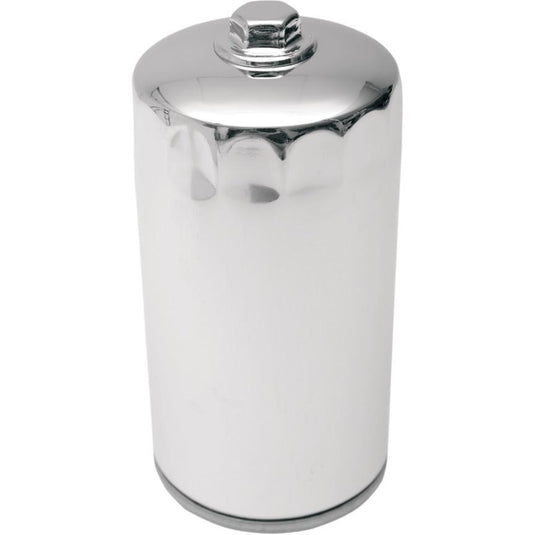 Drag Specialties 0712-0012 Spin-On Oil Filter - Chrome with Nut