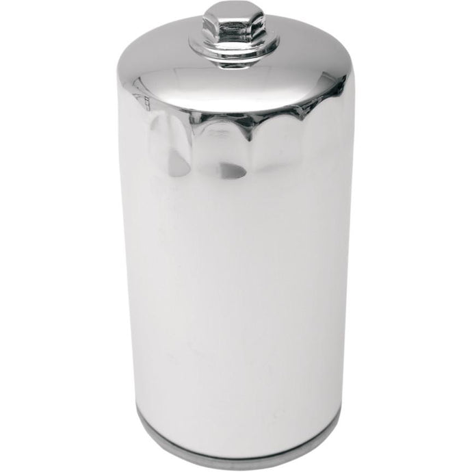 Drag Specialties 0712-0012 Spin-On Oil Filter - Chrome with Nut