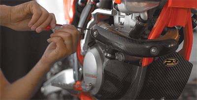 P3 201075 Header Heat Shield - Carbon Fiber