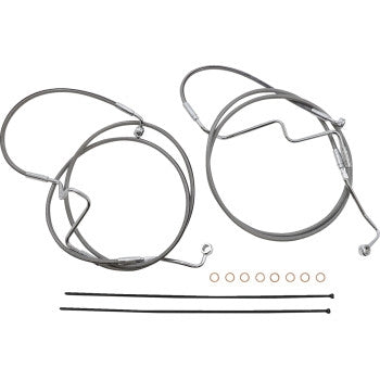 Magnum 5891011 XR Stainless Dot Handlebar Installation Kit- 12in-14in. - Chrome Fittings