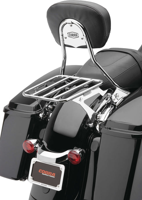 Cobra 602-2012 Detachable Backrest and Mount Kit - Tall - Chrome