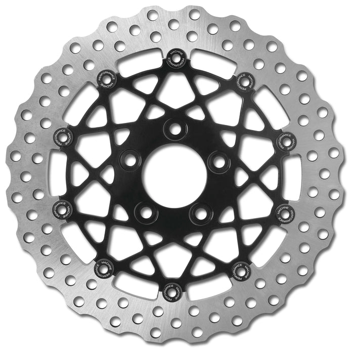 Performance Machine 0133-1539S-B Speedstar Rear Brake Rotor - 11.5 - Black Adonized