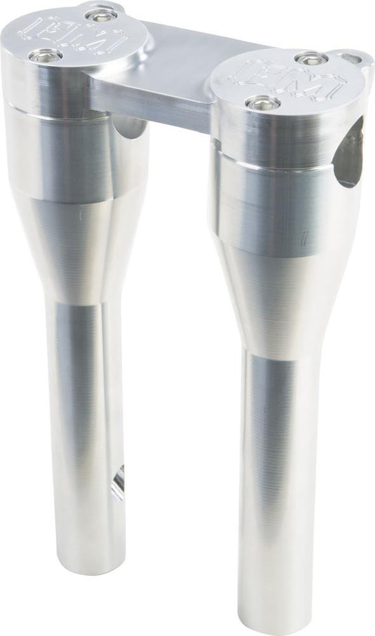 Forbidden Motorcycles 825-05007 Handlebar FM Risers with Gauge Mount Tabs - 11in. - Raw