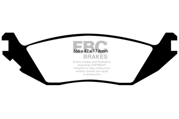 Ebc DP41639R EBC Yellowstuff Brake Pad Sets
