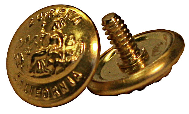 Shoei Replacement California Seal Buttons with Posts in Gold