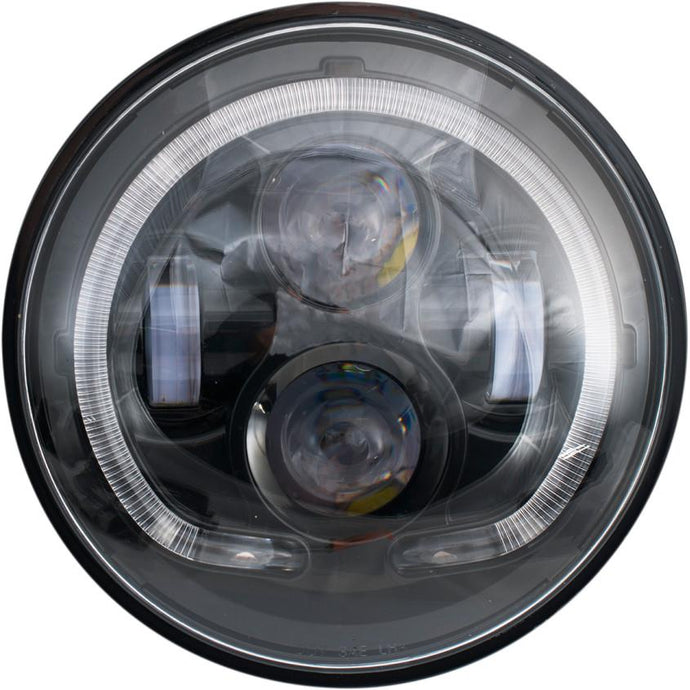Rivco Products LED-130B 7in. LED Headlight - Black