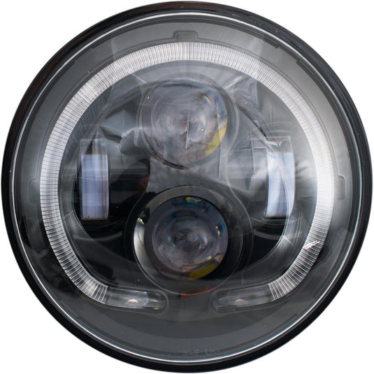 Rivco Products LED-130B 7in. LED Headlight - Black