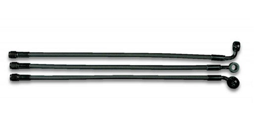 Magnum AS47227 Black Pearl Designer Series ABS Front Upper Brake Line - 10mm. 90deg. Banjo - 27in.