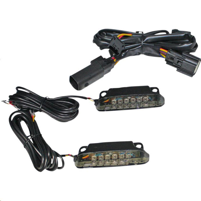 Custom Dynamics CD-LR-11-S LED Saddlebag Rail Light Bars - Smoke Lens