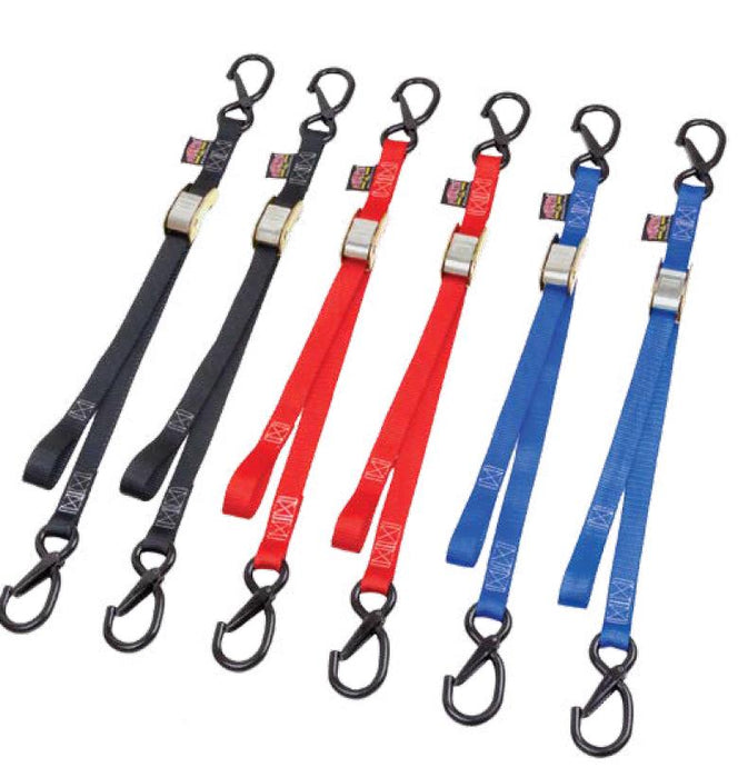 Powertye 22033-S 1in.x 3ft. PWC Tiedowns with Latch Hook - Blue