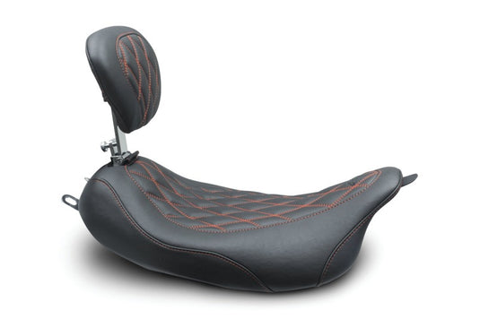 Mustang Motorcycle 79727AB MMP Solo with Driver Backrest Diamond