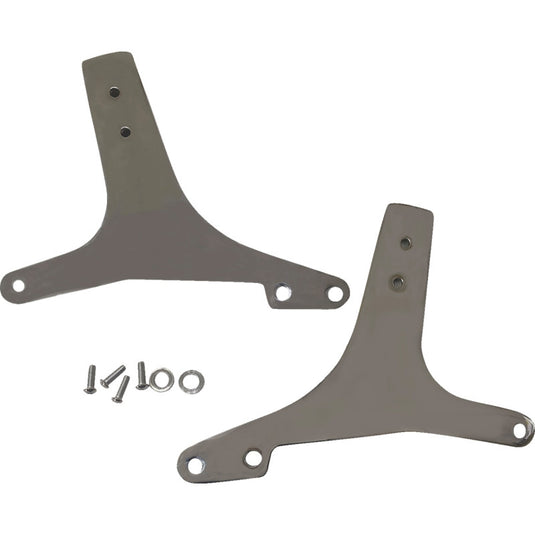 Drag Specialties 1504-0119 Sissy Bar Side Plates - Chrome