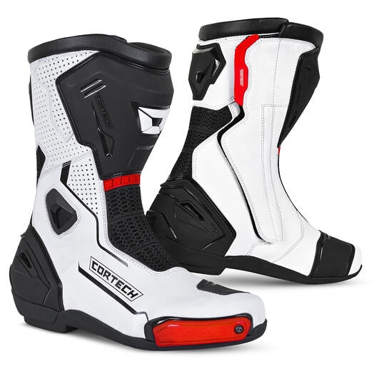 Cortech Revo RR Air Boots (12, White/Black)