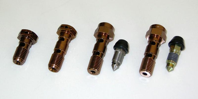 Shindy 17-620 Aluminum Banjo Bolts - Single - P1.00 Thread