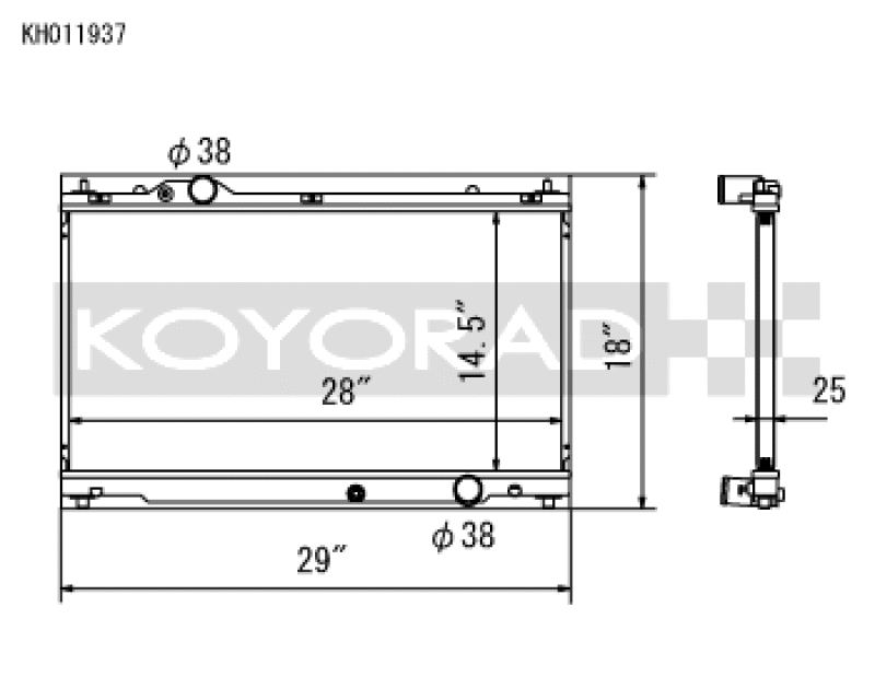 Load image into Gallery viewer, Koyo KH011937 KOY Racing Radiators
