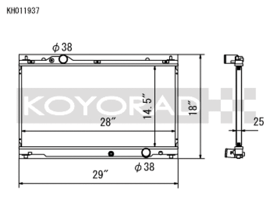 Koyo KH011937 KOY Racing Radiators