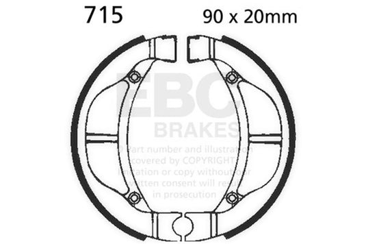 Ebc Powersports 715 EBC FA-SFA-X Brake Pads