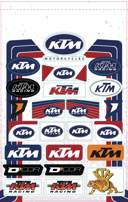 Dcor 40-30-103 Decal Sheet - KTM Retro