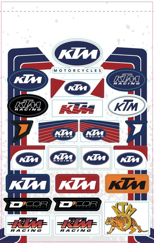 Dcor 40-30-103 Decal Sheet - KTM Retro
